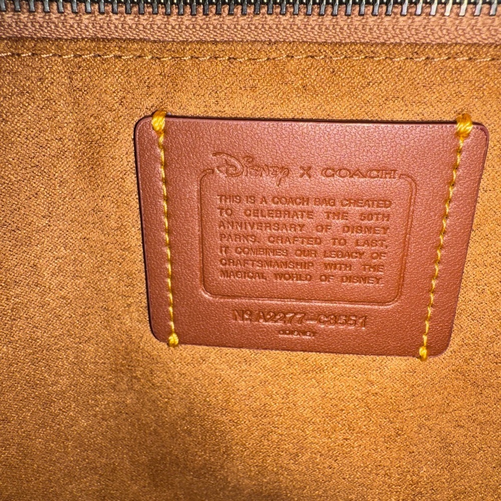 Coach x Disney Parks Walt Disney World Leather Field Tote - Picture 16 of 16
